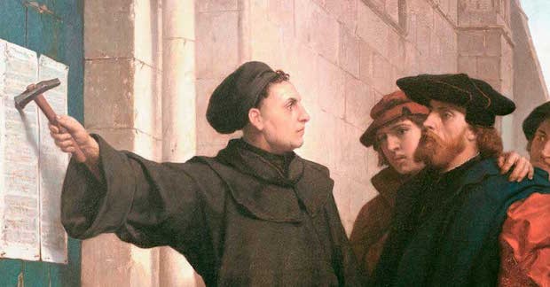 Luther publishes his blog post