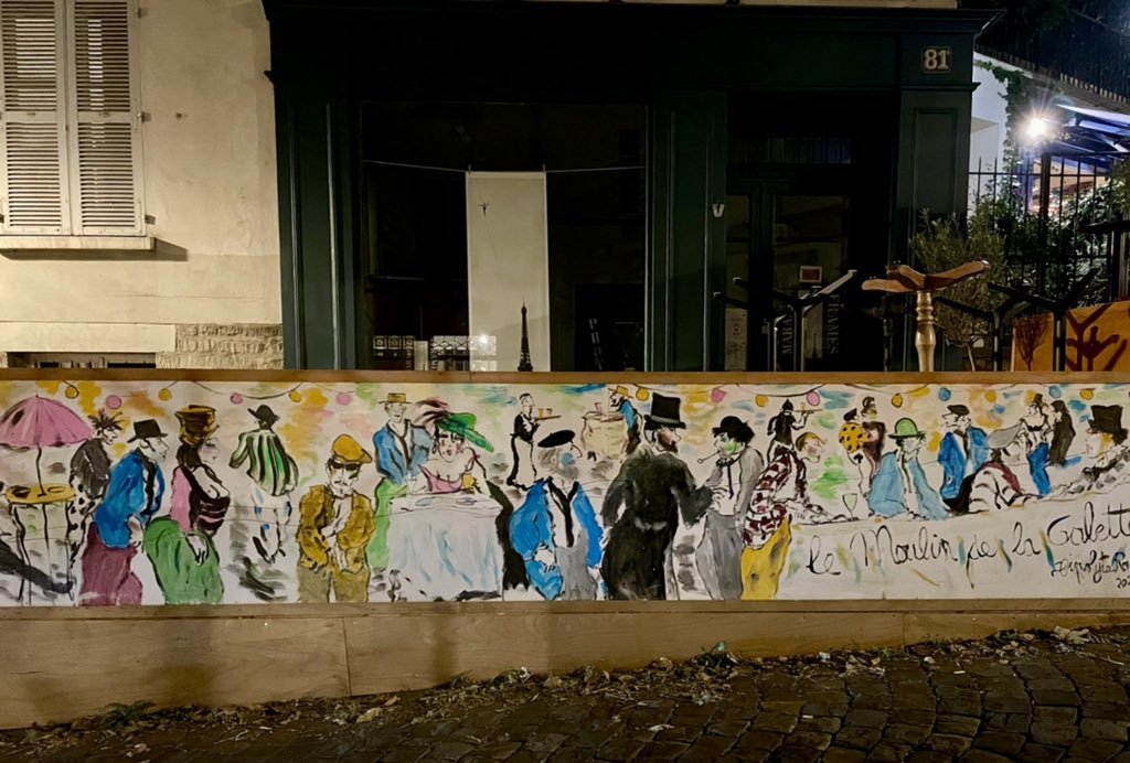 Toulouse-Lautrec-inspired graffiti