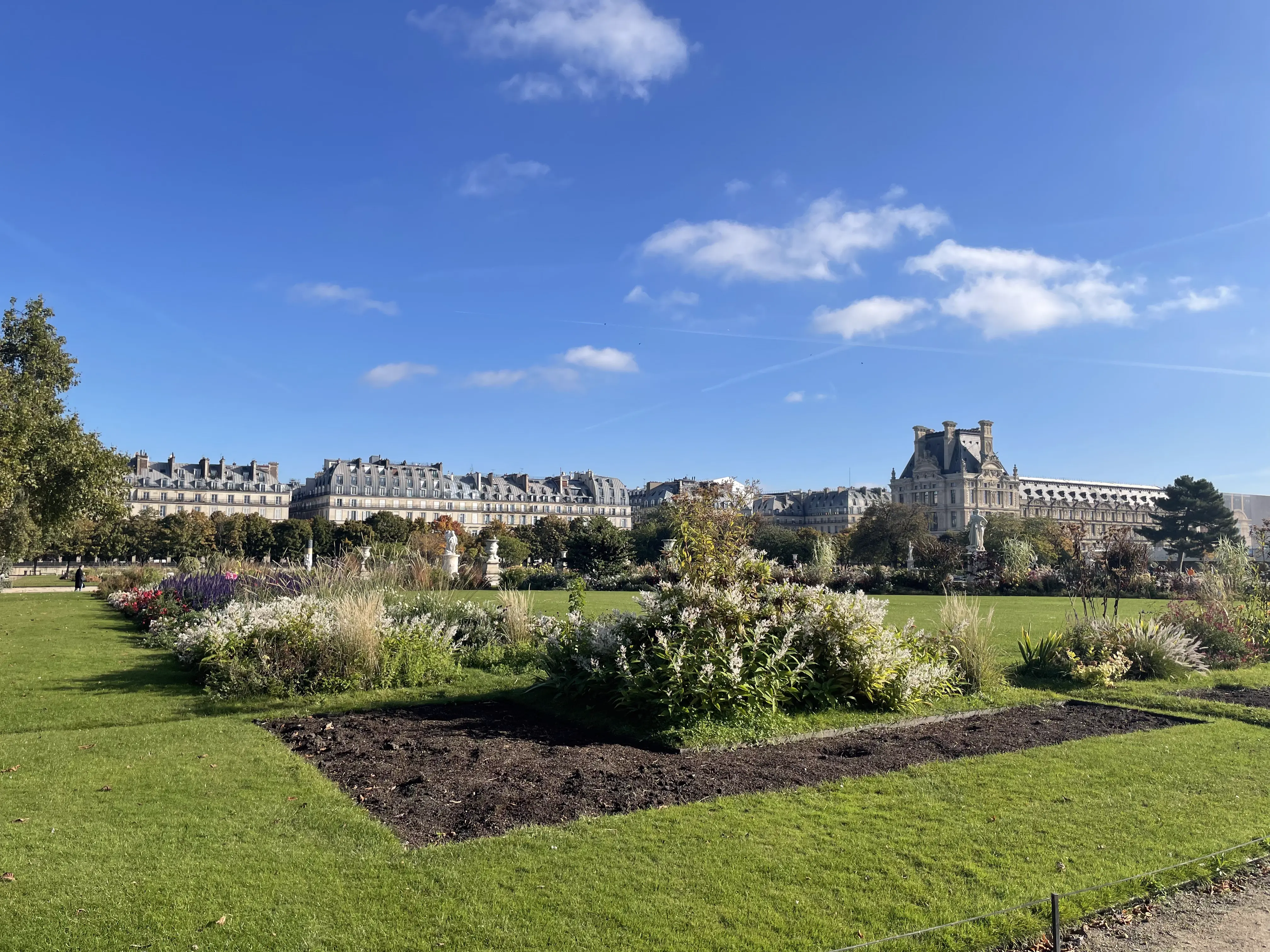 The Louvre across the garden