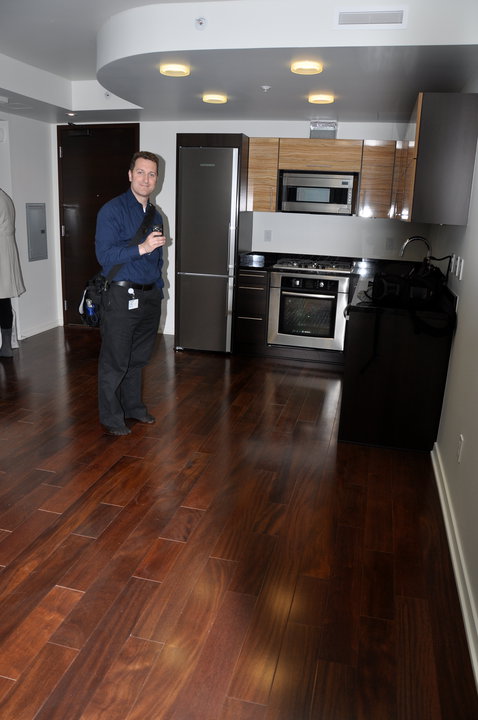 Me in our new kitchen