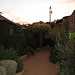 The zen-garden like paths in the hotel San Jose