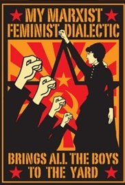 Soviet style propaganda poster