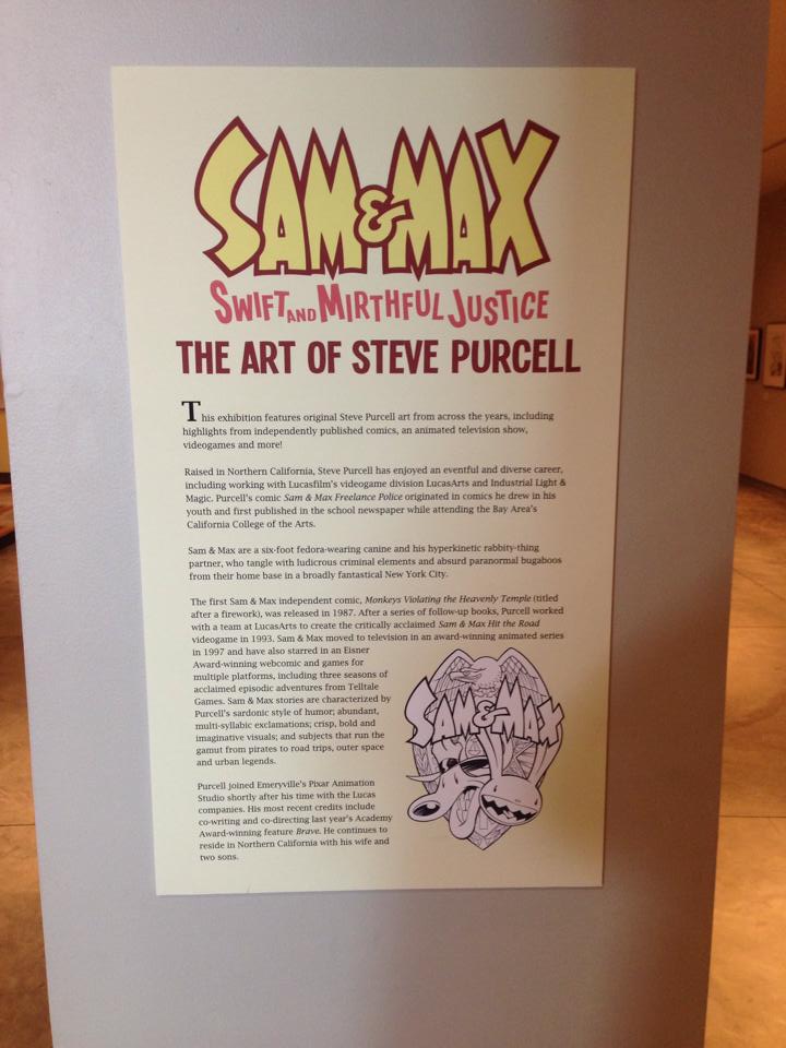 At the cartoon museum!  How much did I love the Sam &amp; max adventure game!!