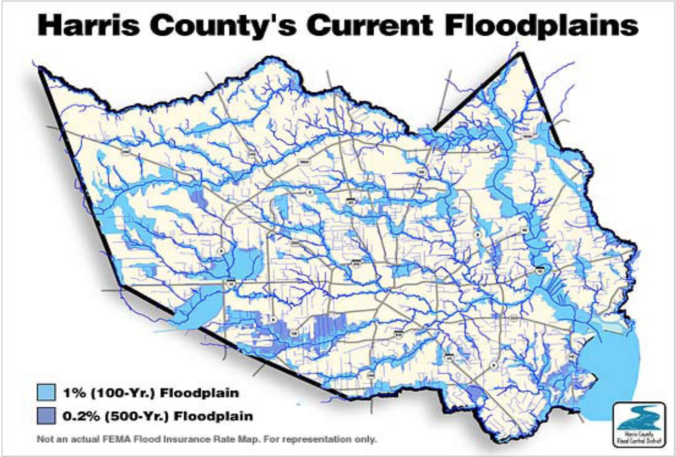 Houston flood plain