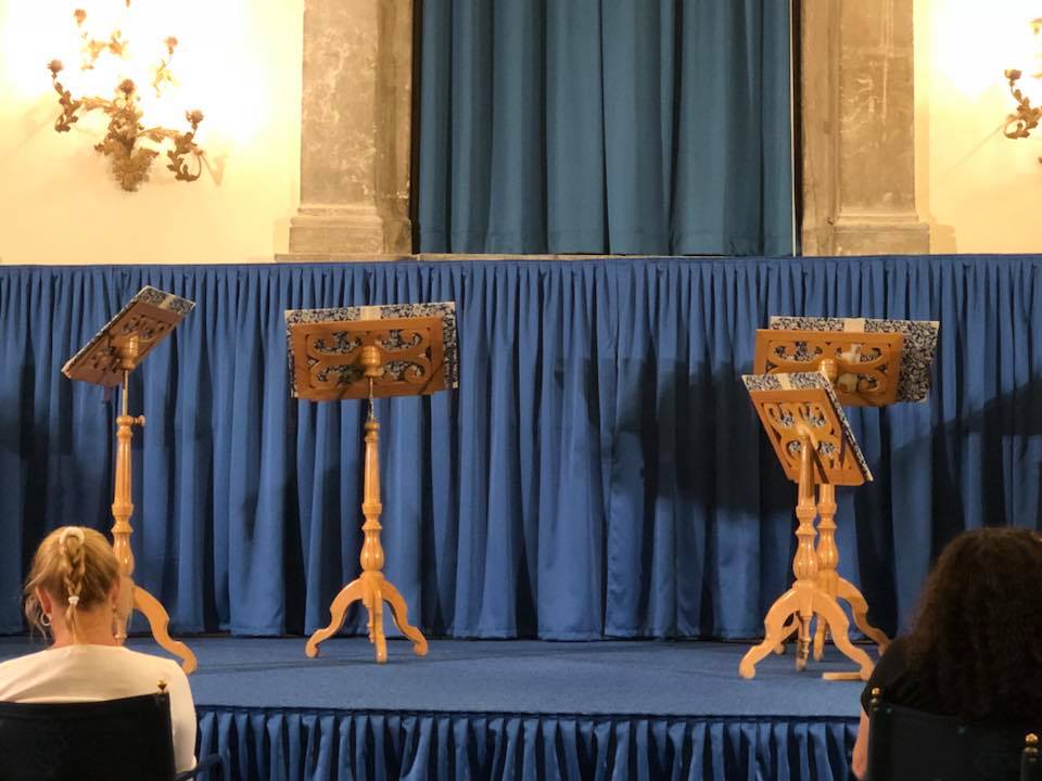 About to see Vivaldi (a Venetian) performed in Venice in period costume. We just walked past this and violà bought tickets. What an amazing place.