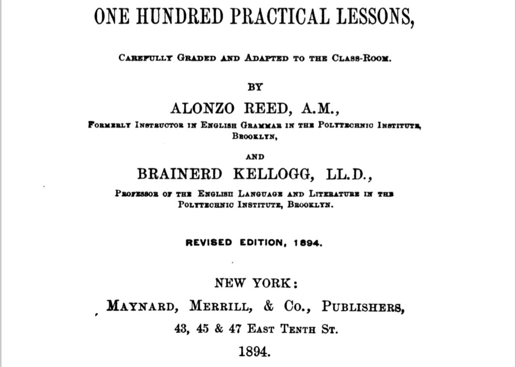 Title Page to Graded Lessons in English