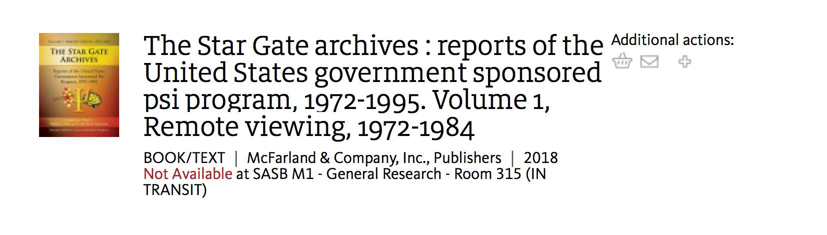Quick Reminder: The US Government sponsored over two decades of psychic warfare research.  Ford, Reagan, Bush, Clinton