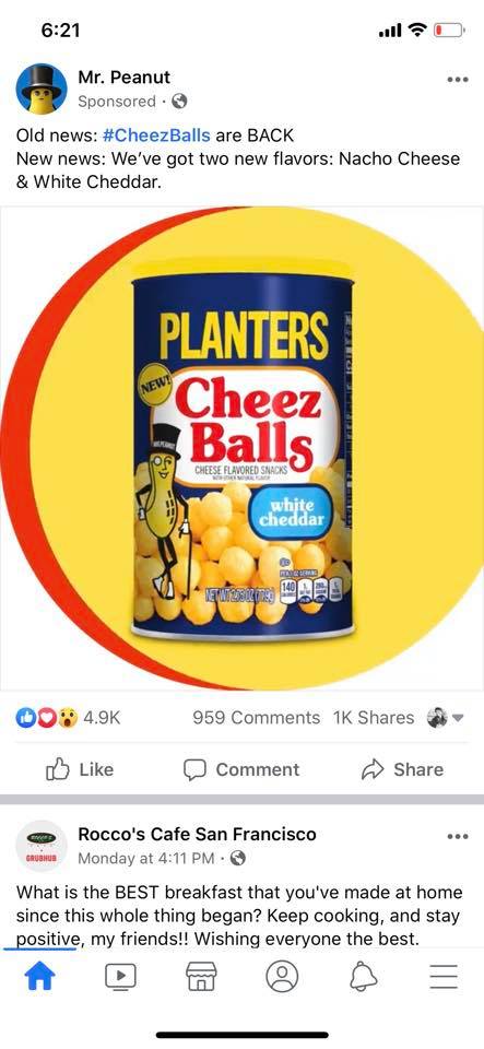 Cheez Balls Ad