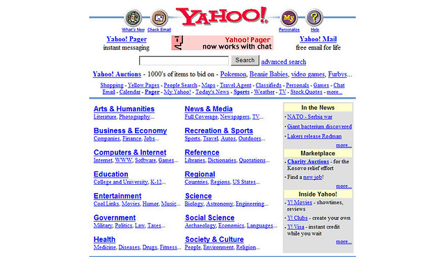 Early web Era Look-And-Feel screenshot